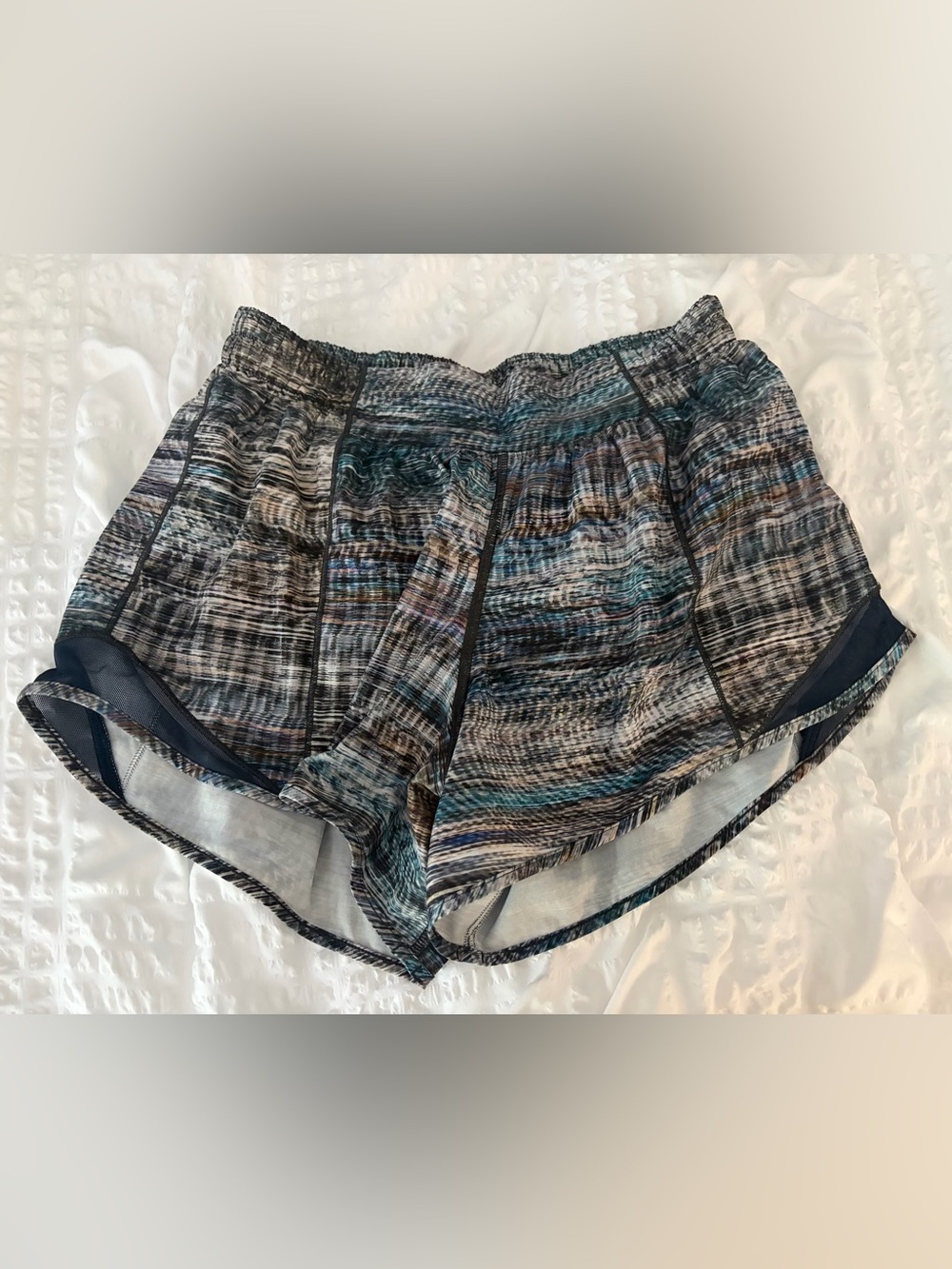 lululemon athletica Multi-Color Striped Athletic Shorts